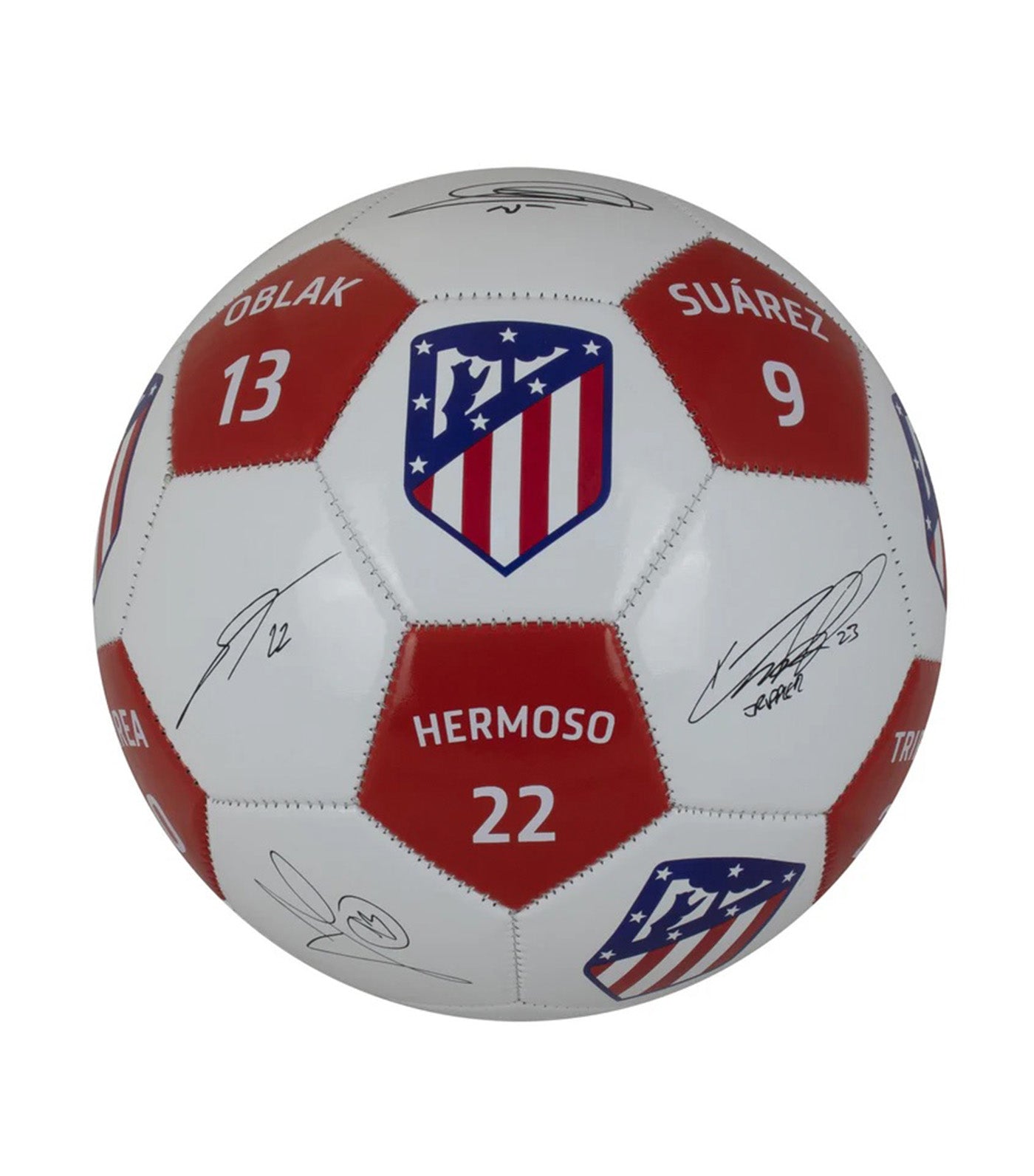 Atlético Madrid Player Signatures Soccer Ball Size 5