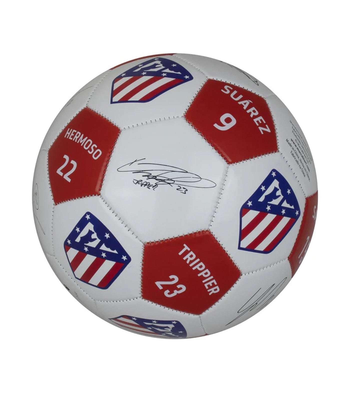 Atlético Madrid Player Signatures Soccer Ball Size 5