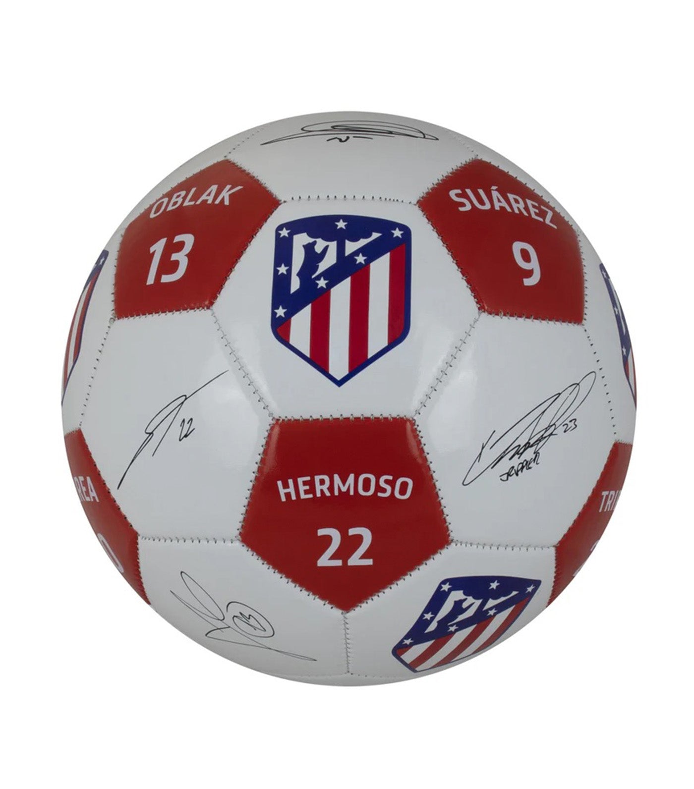 Atlético Madrid Player Signatures Soccer Ball Size 5