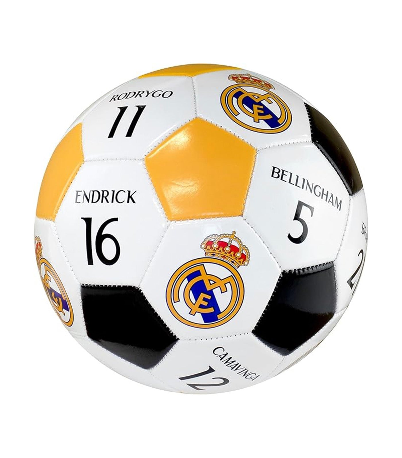 Real Madrid Players' Names and Numbers Soccer Ball Size 5