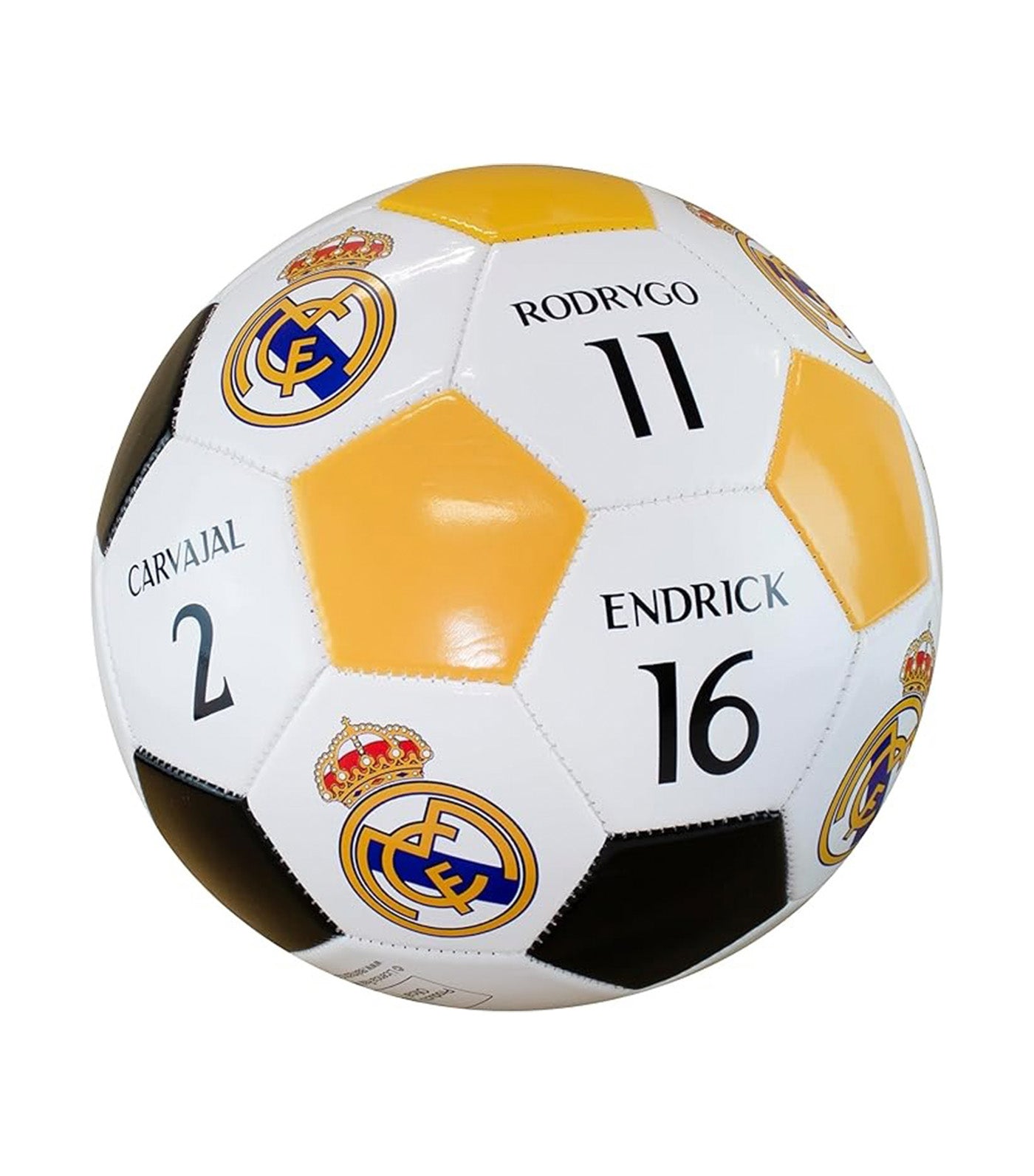 Real Madrid Players' Names and Numbers Soccer Ball Size 5