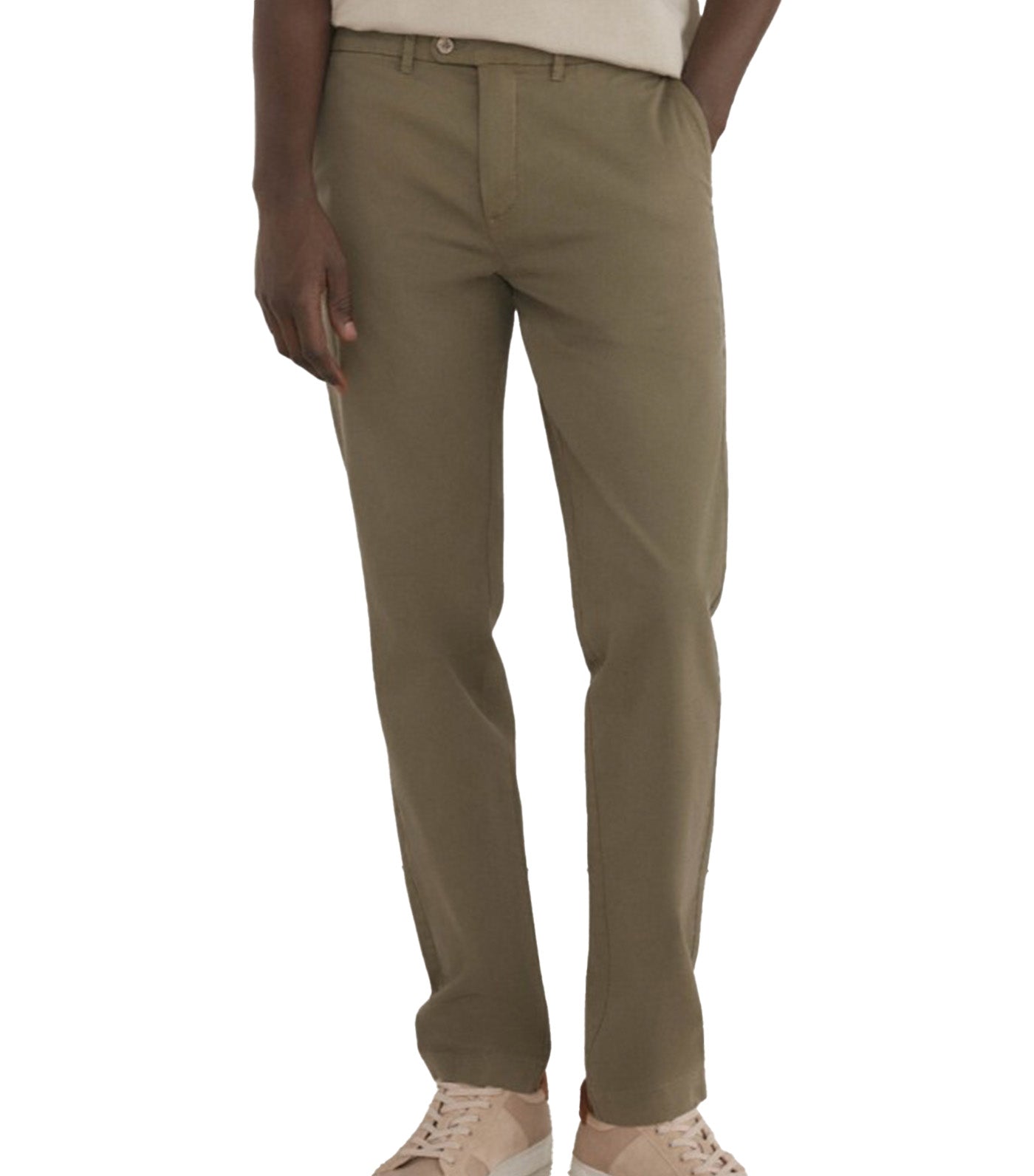 Premium Slim Fit Lightweight Chino Pants Green