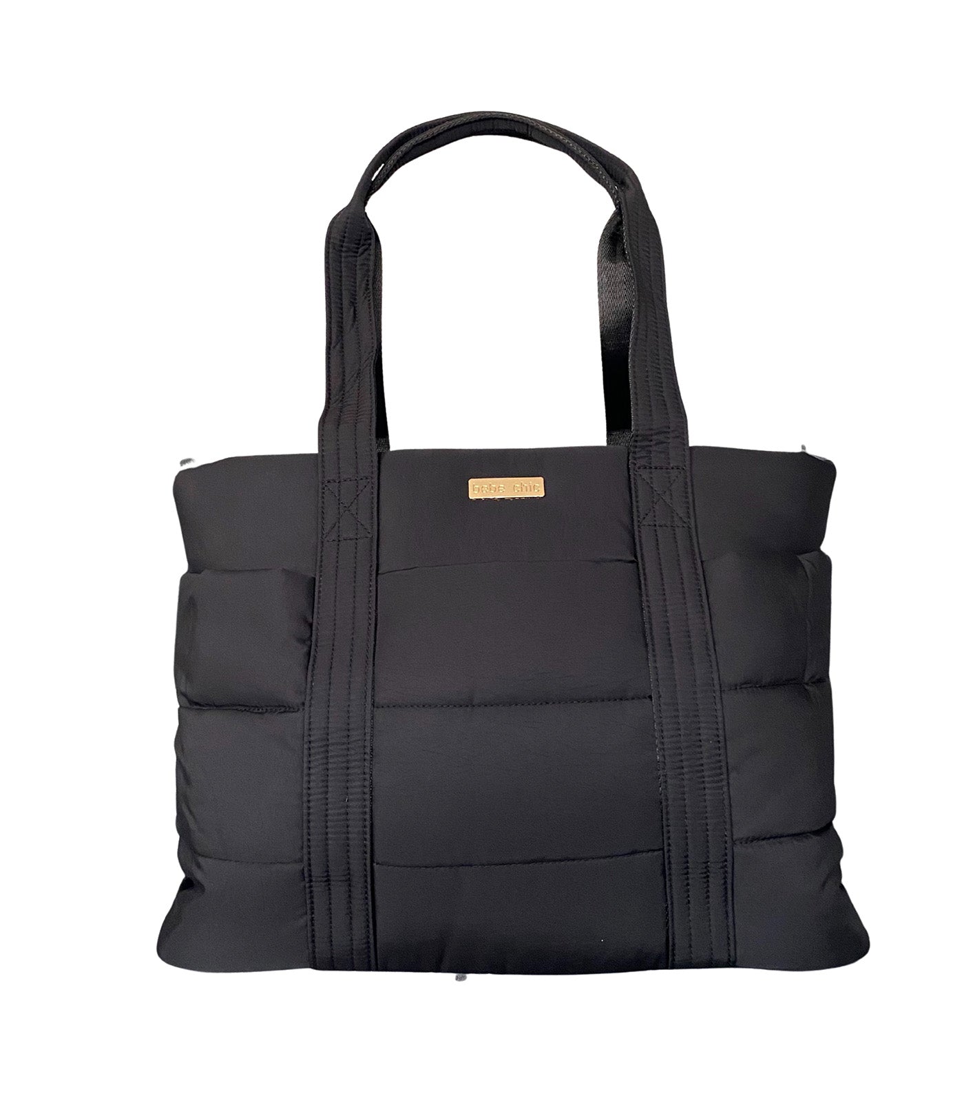 Bebe Chic Margaux Puff Tote Black