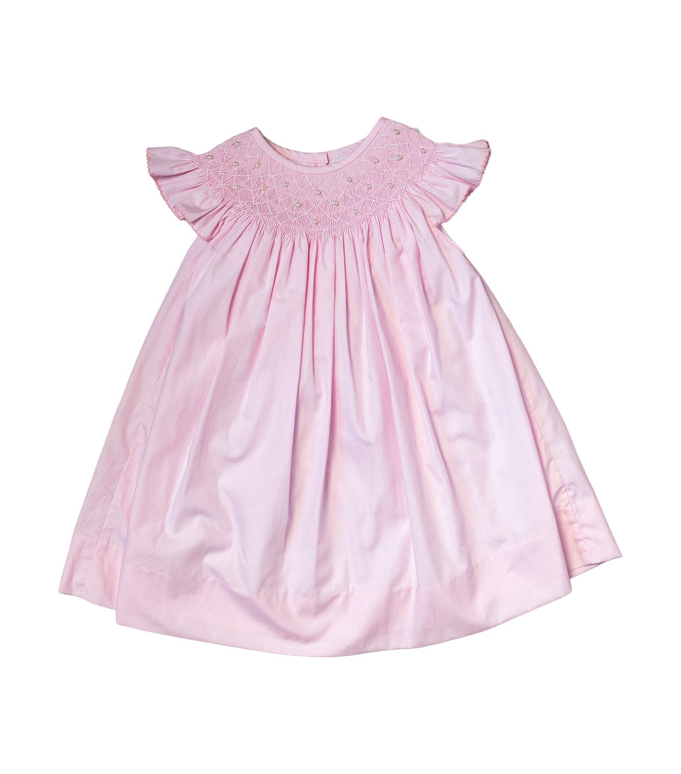 Smocktini Pearl Smocked Dress Pink