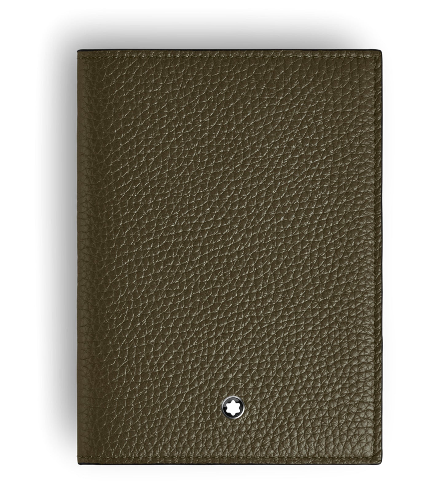  Montblanc Grain Passport Holder Brown 