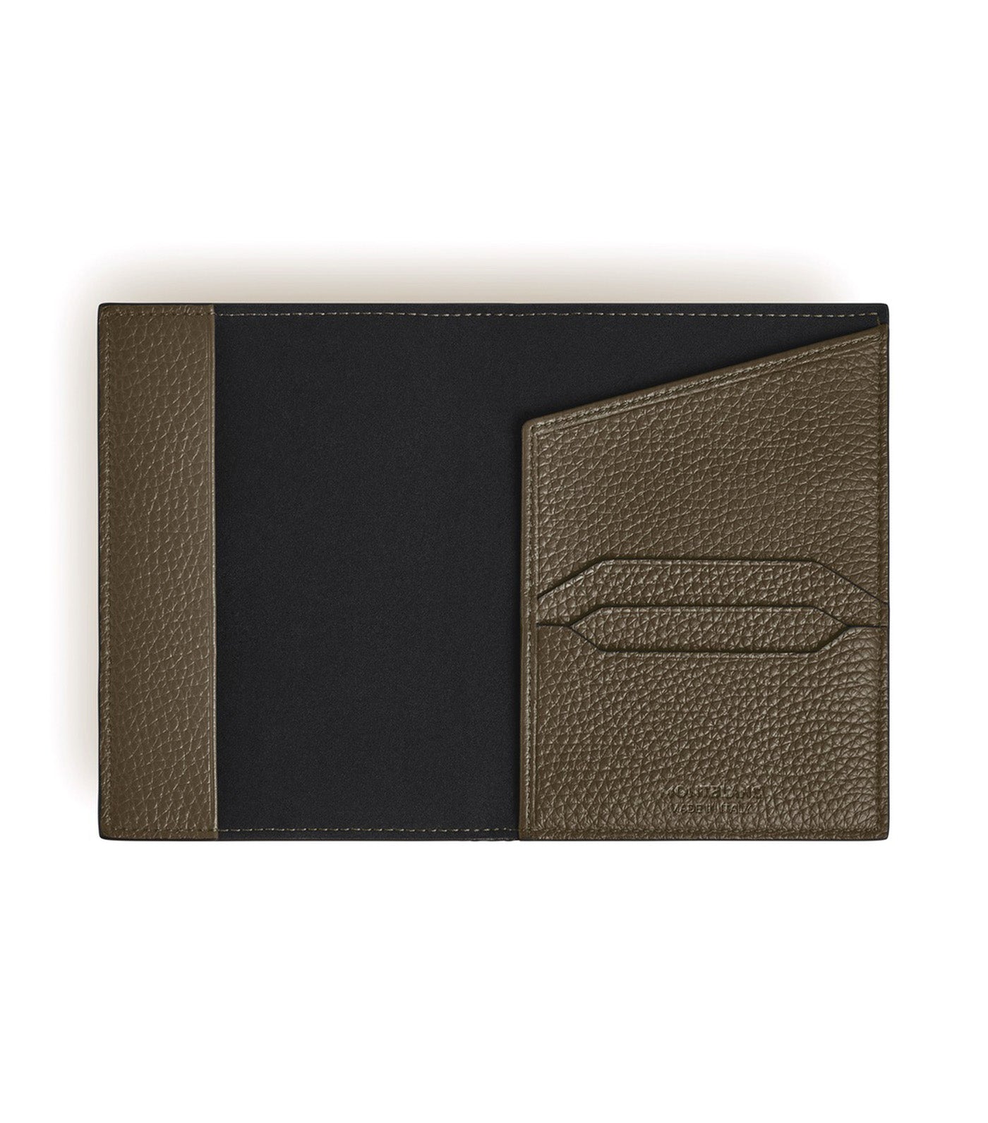  Montblanc Grain Passport Holder Brown 