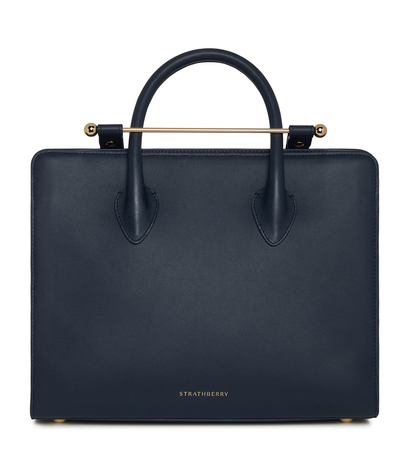 Midi Tote Smoothcalf Leather Marine Blue