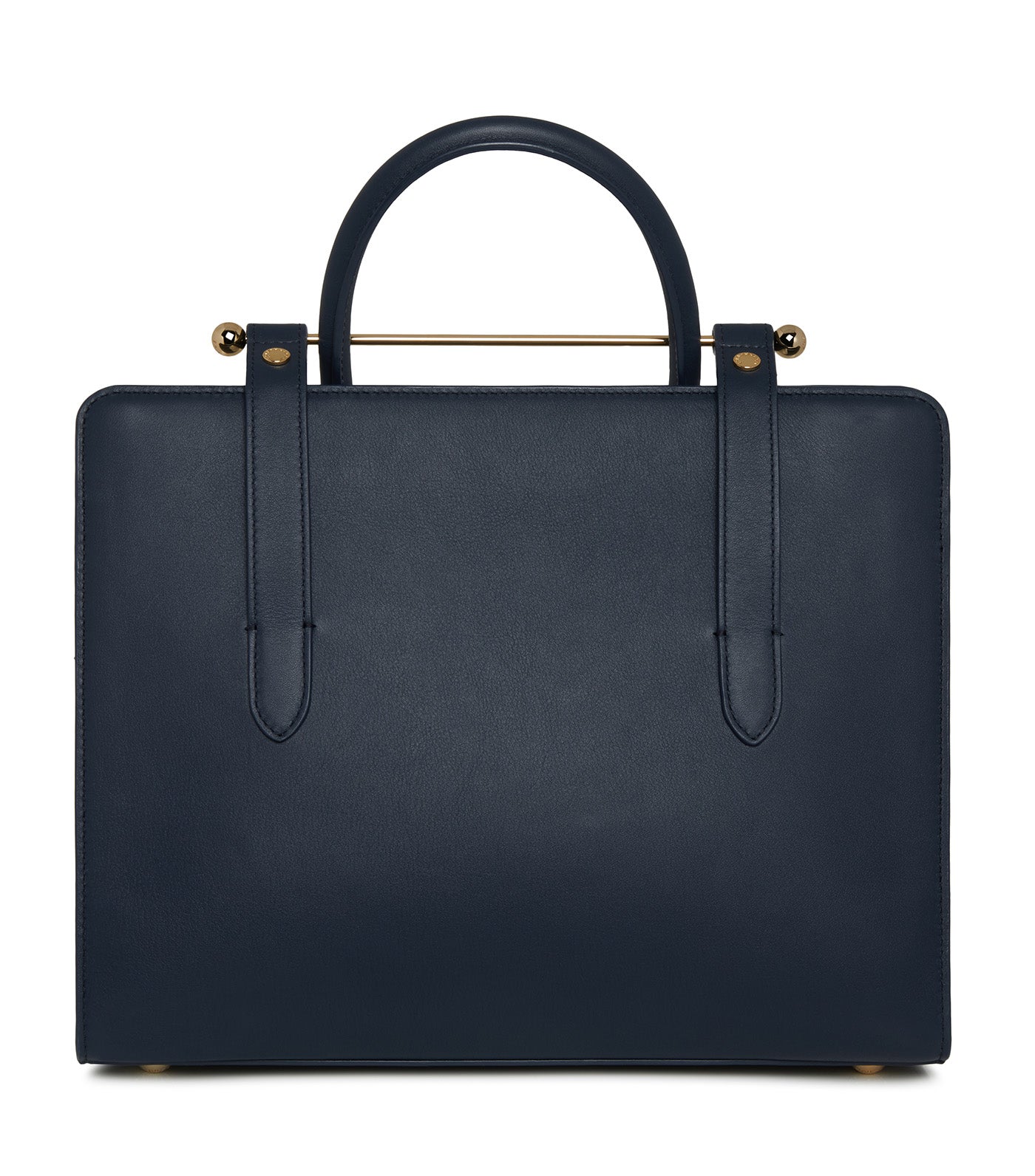 Midi Tote Smoothcalf Leather Marine Blue