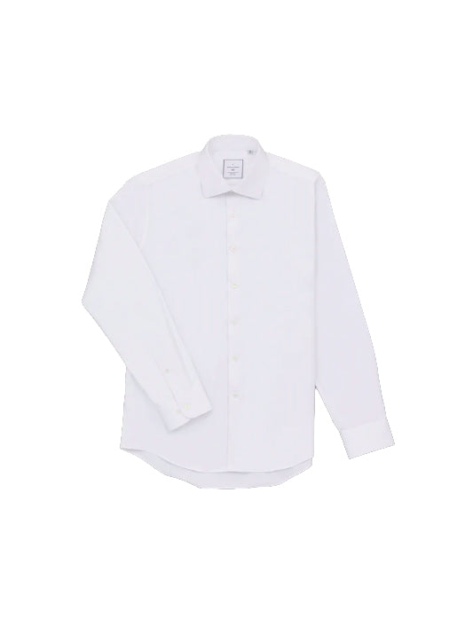 100/2 Egyptian Twill Shirt Perfect White