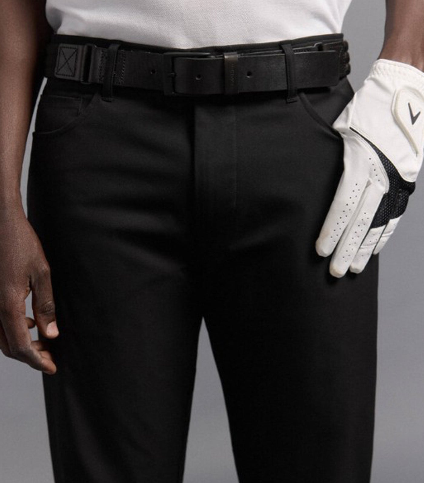 Long 5 Pocket Golf Pants Black
