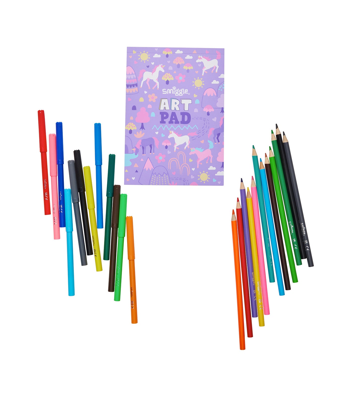 Smiggle Drawing Activity Gift Set Lilac