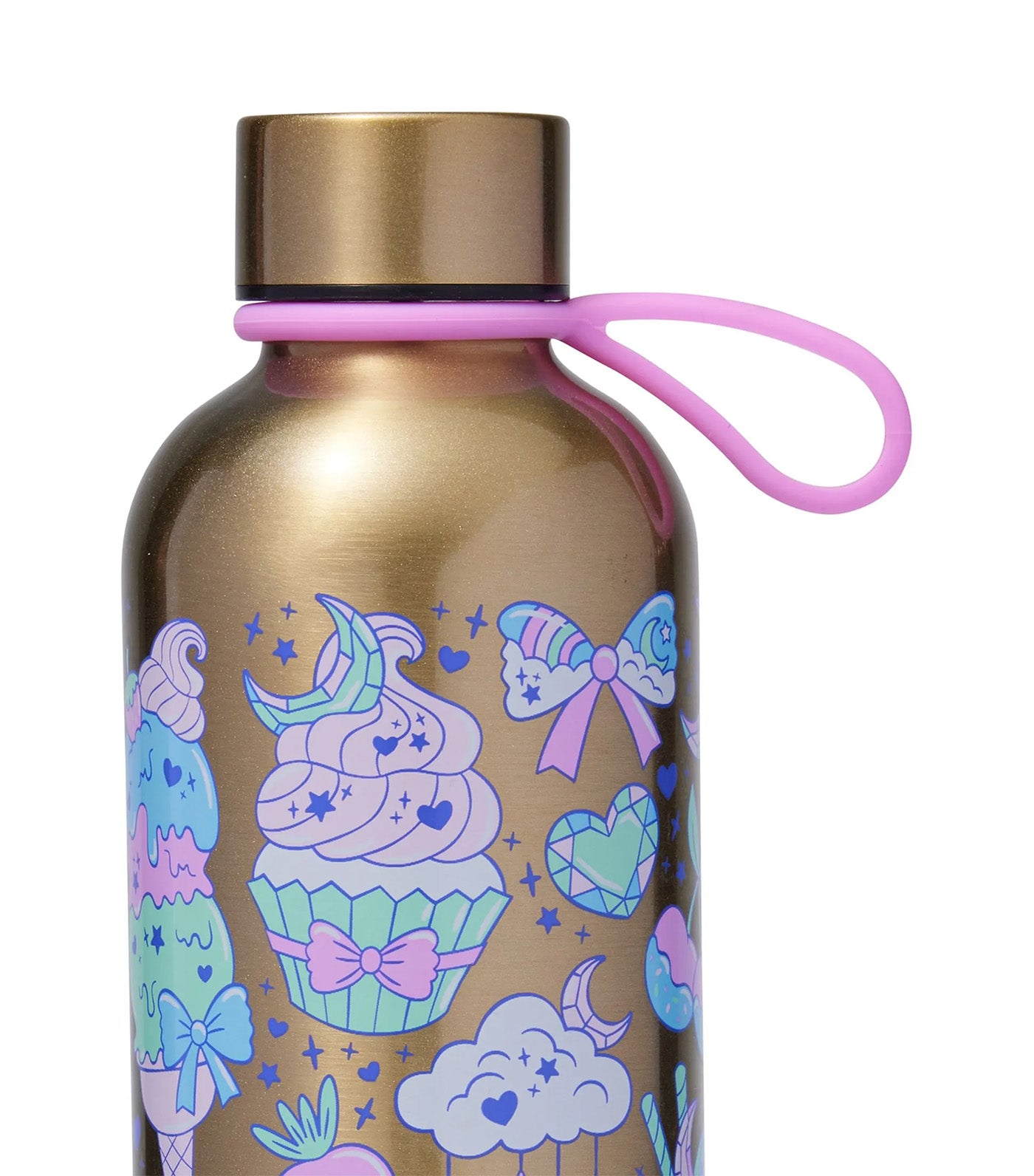 Smiggle Radiant Insulated Stainless Steel Drink Bottle 500ml Gold