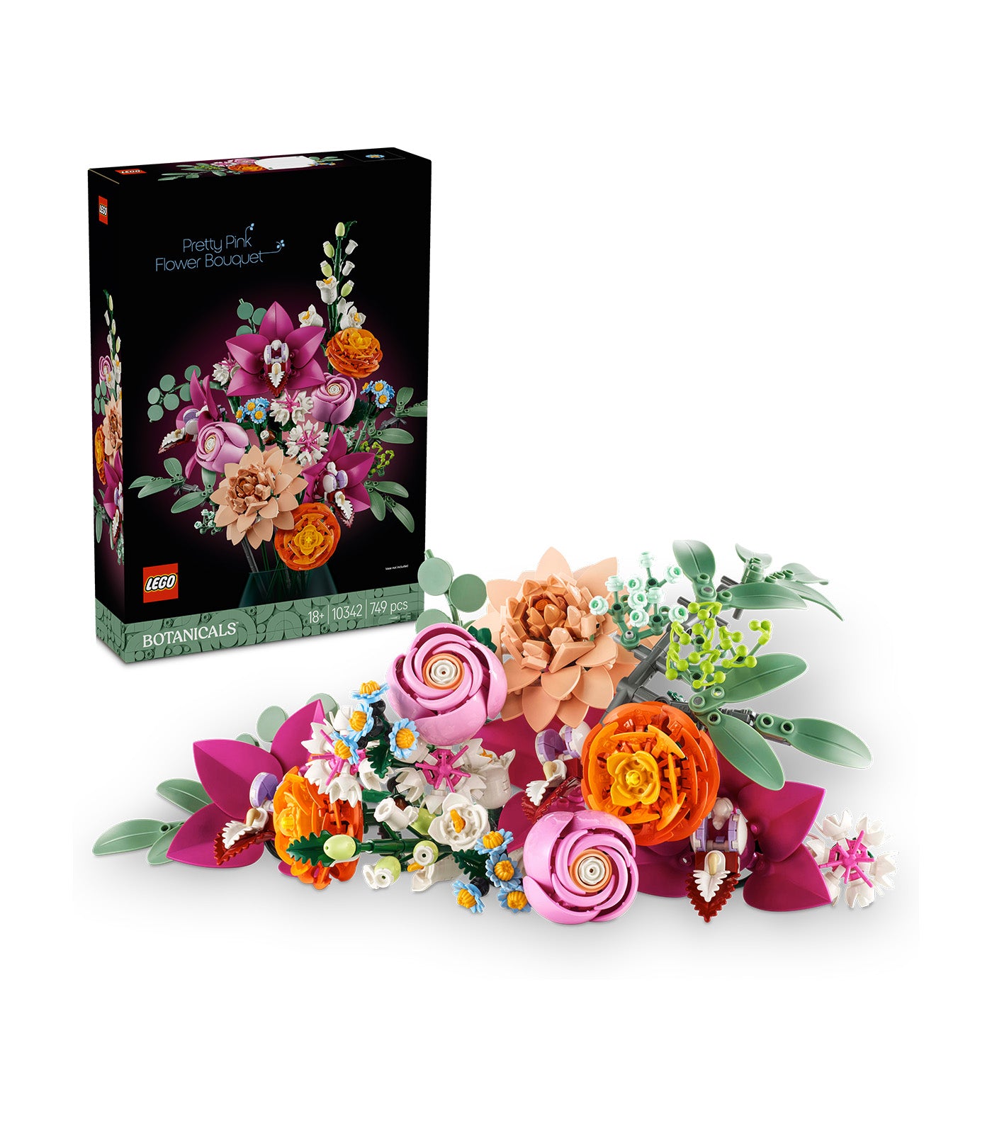 LEGO® Botanicals Pretty Pink Flower Bouquet