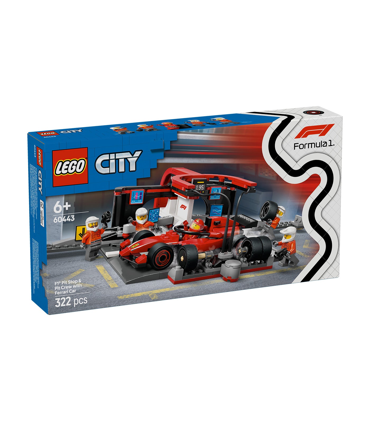 LEGO® City F1® Pit Stop and Pit Crew with Ferrari Car
