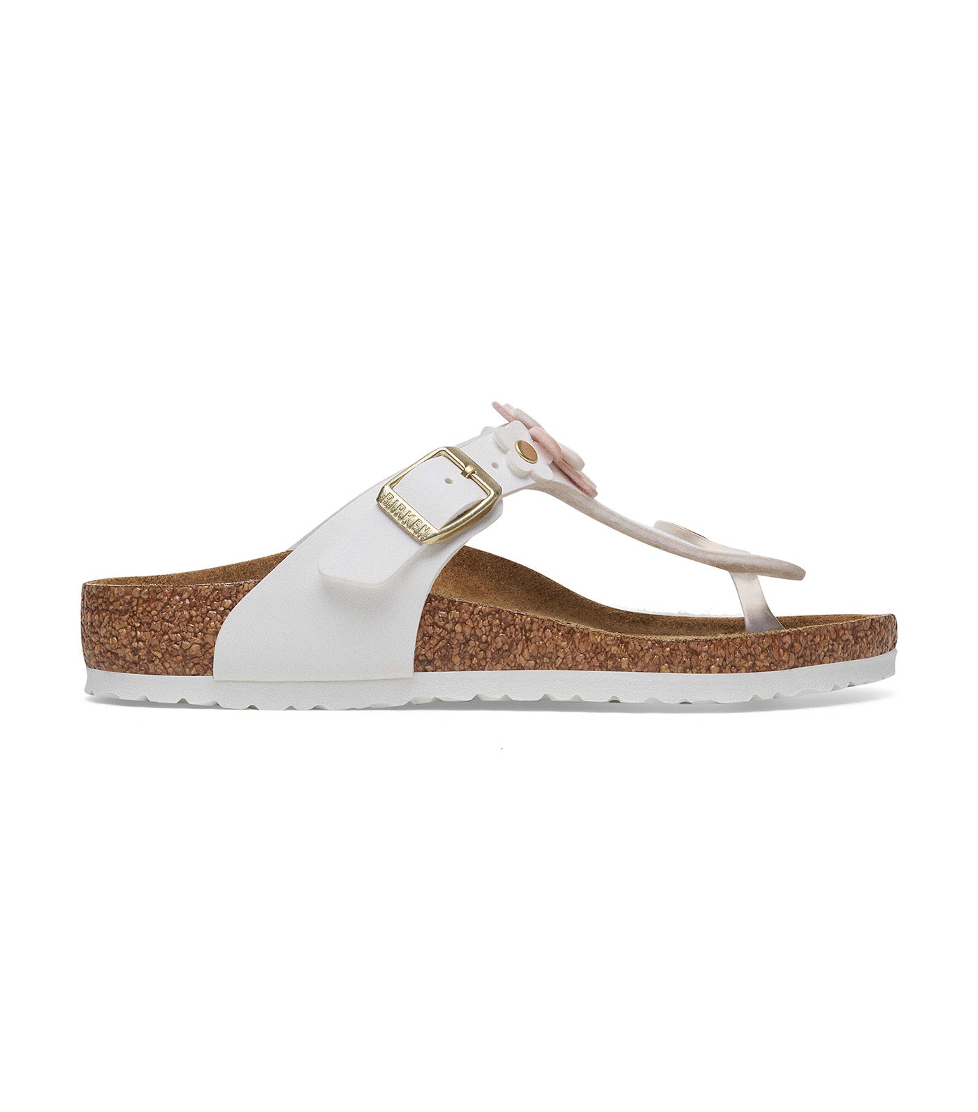 Birkenstock Gizeh Flowers 3 Kids White