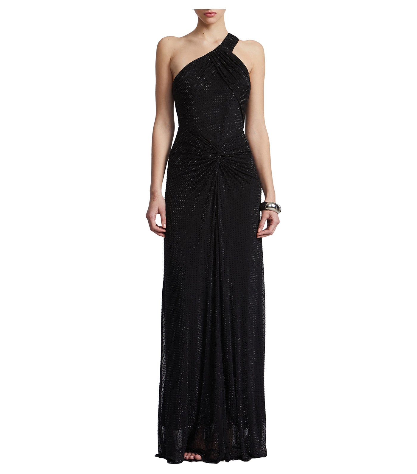 Twist Hot Fix Gown Black
