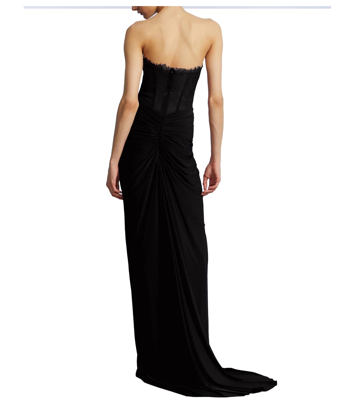 Lace and Jersey Gown