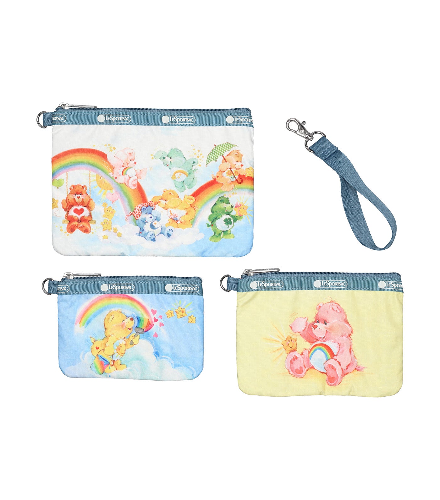 LeSportsac x Care Bears Wristlet Pouch Set Care Bears Wristlet Set
