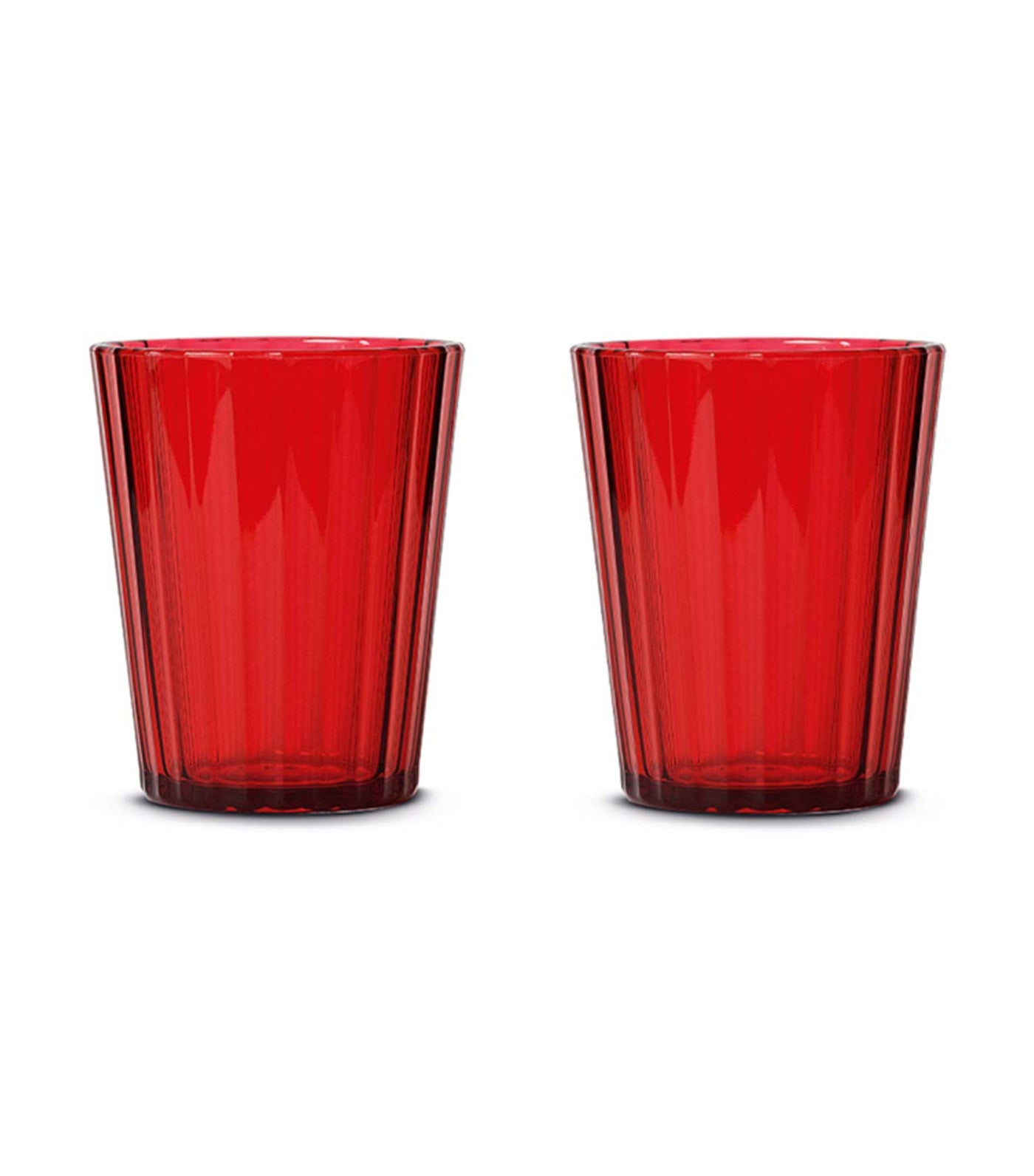 WD Lifestyle New York Line Set of 2 Acrylic Glasses Red