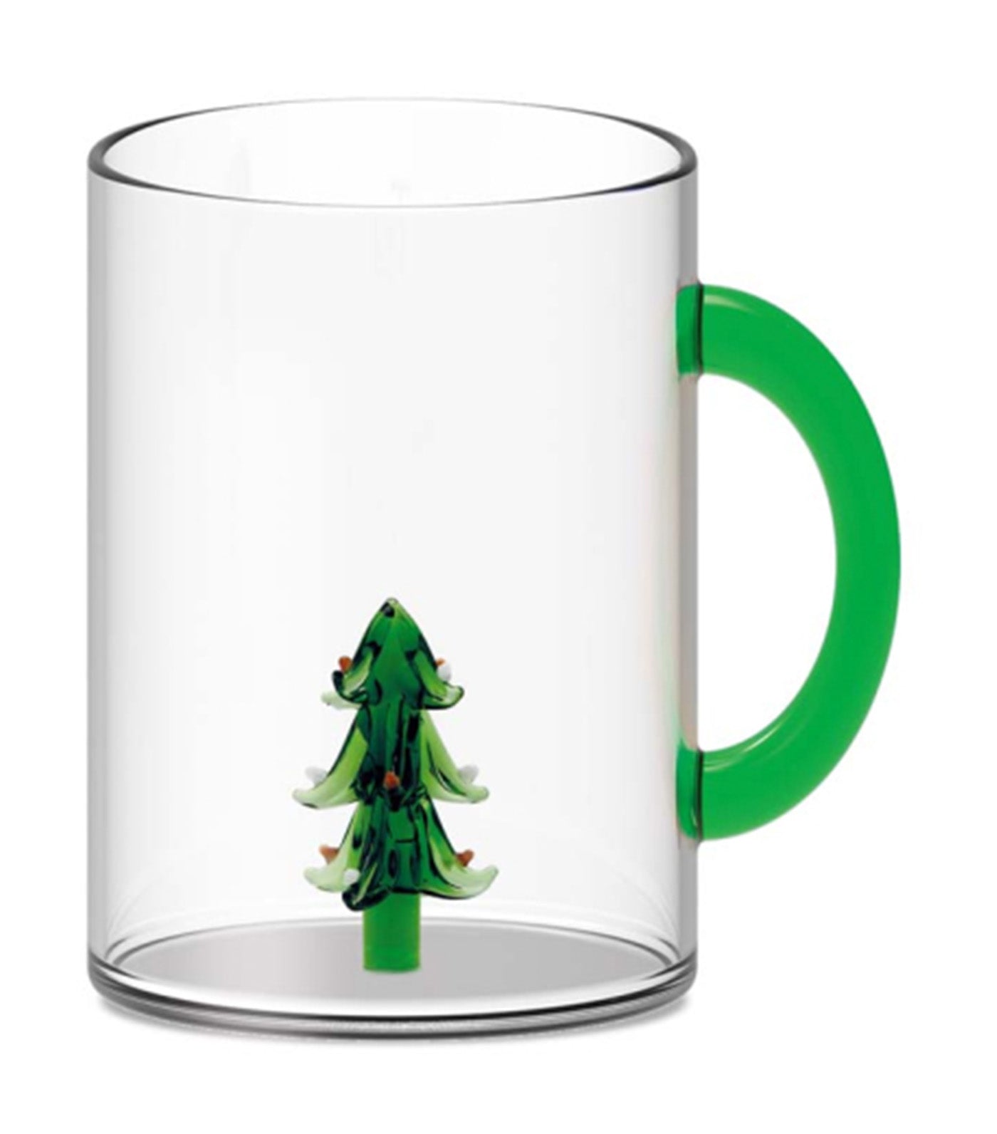 WD Lifestyle Monterey Christmas Borosilicate Glass Mug Christmas Tree