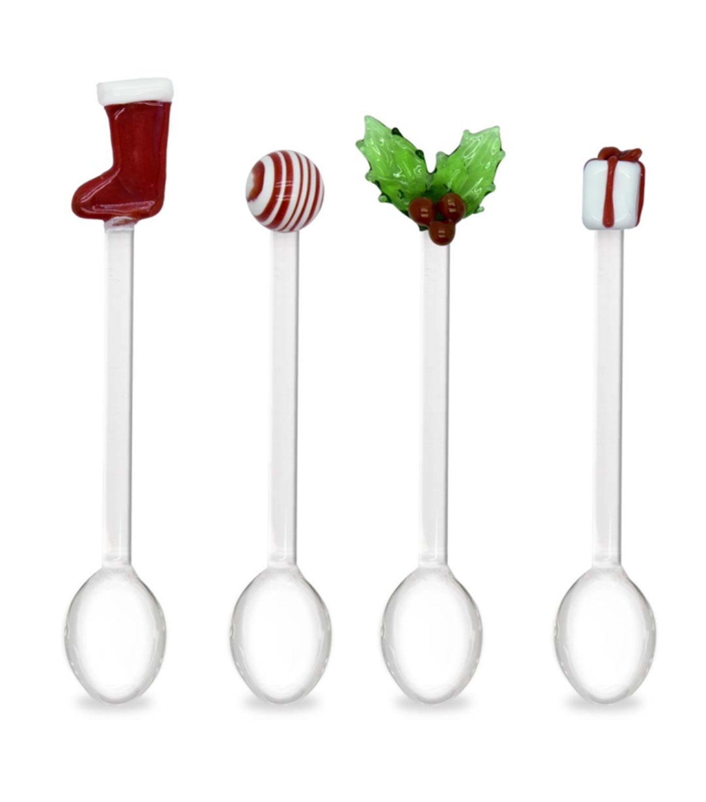 WD Lifestyle Monterey Christmas Set of 4 Teaspoons with Christmas Decoration 