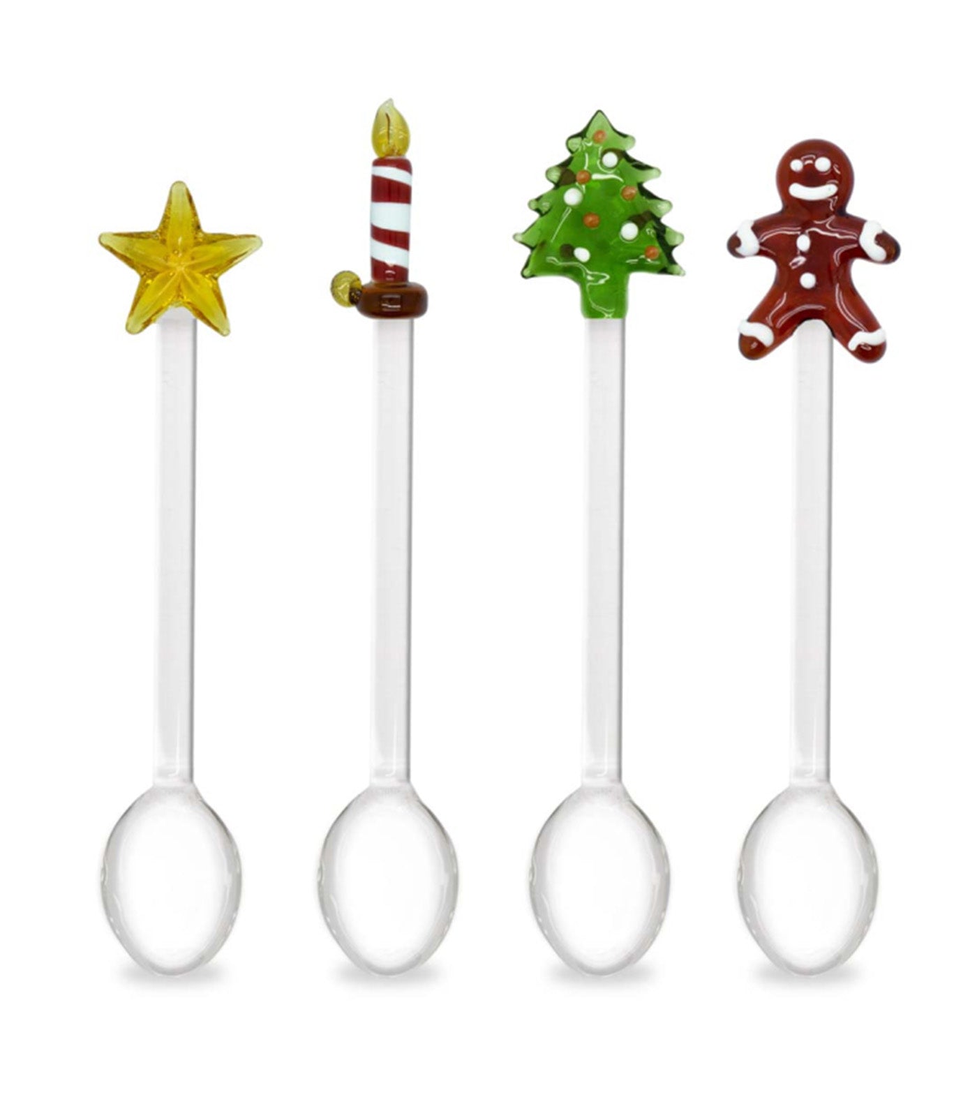 WD Lifestyle Monterey Christmas Set of 4 Teaspoons with Christmas Decoration 