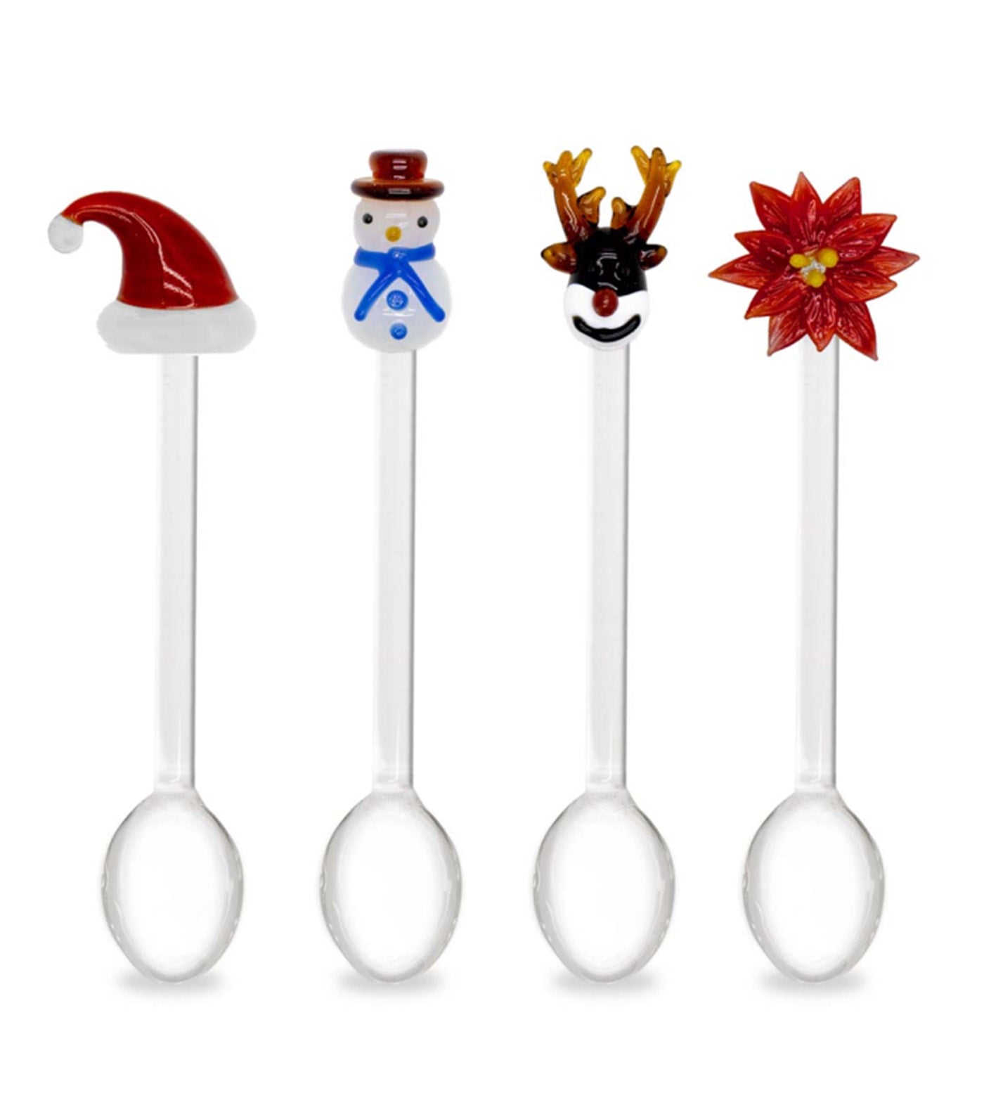 WD Lifestyle Monterey Christmas Set of 4 Teaspoons with Christmas Decoration 