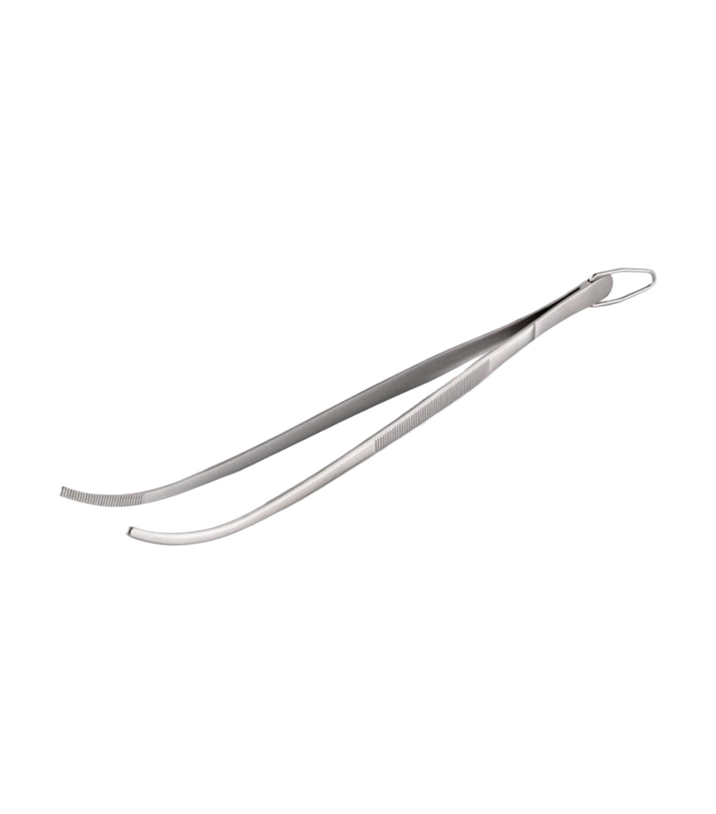 Cranked Round Tipped Plating Tweezers 30cm