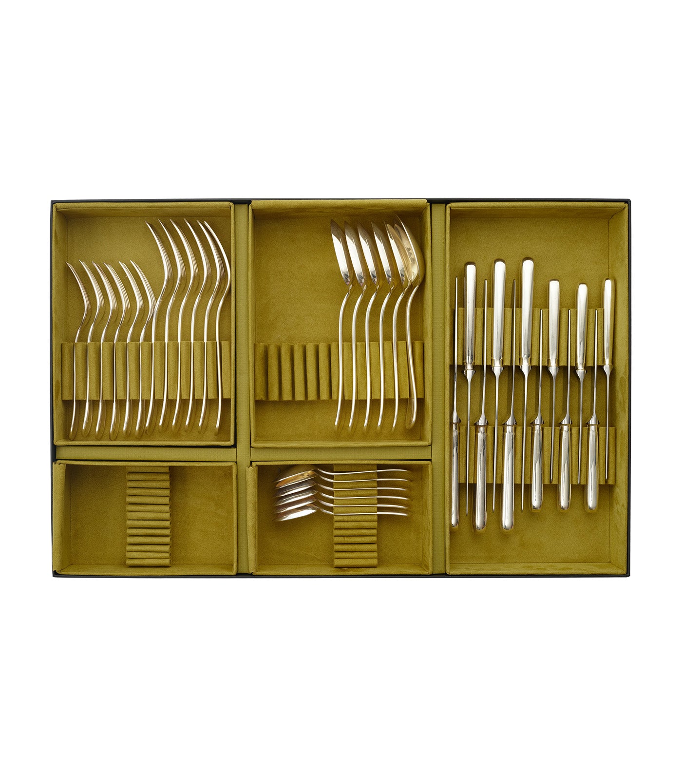 America 36-Piece Silver-Plated Flatware Set of 6 Silver