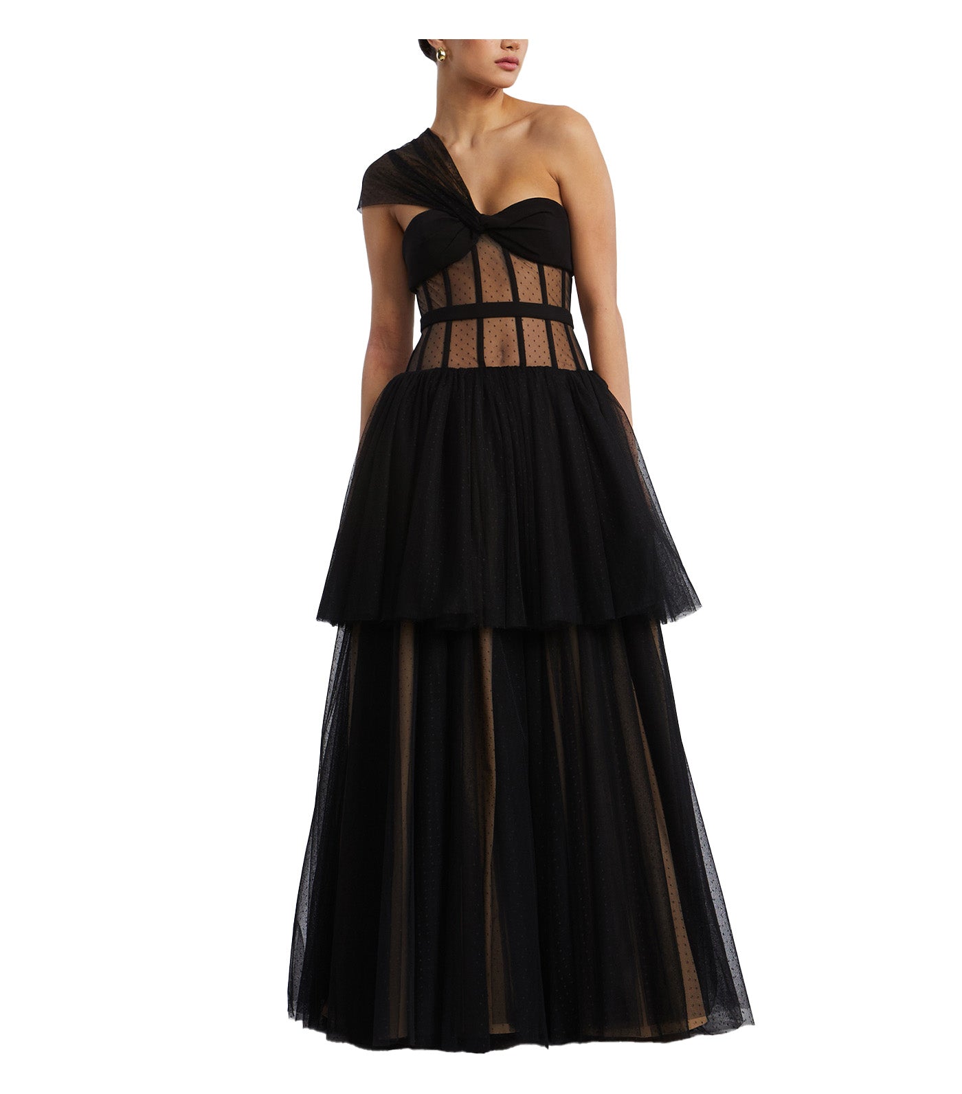 Dot Tulle Gown 199 Black