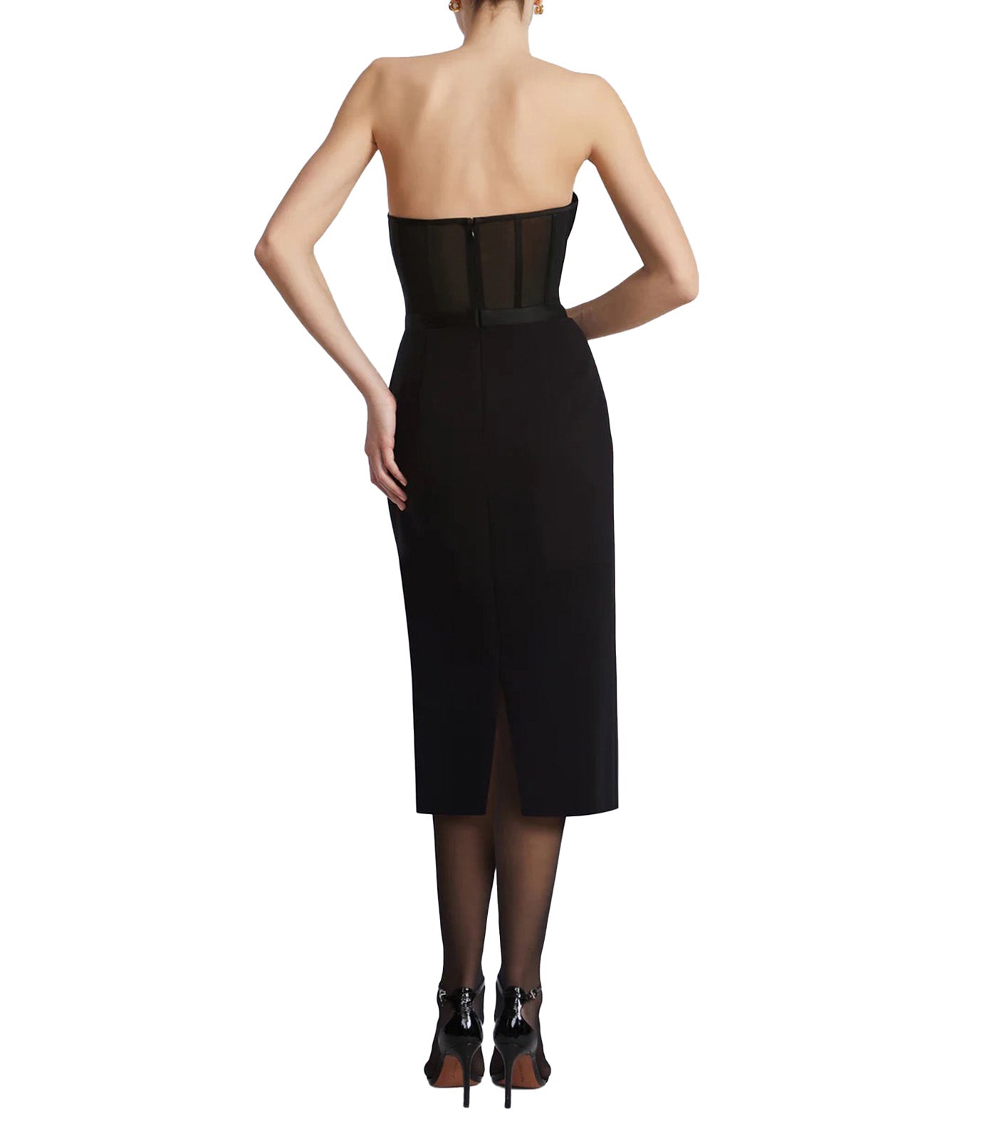Satin Crepe Combo Midi 199 Black