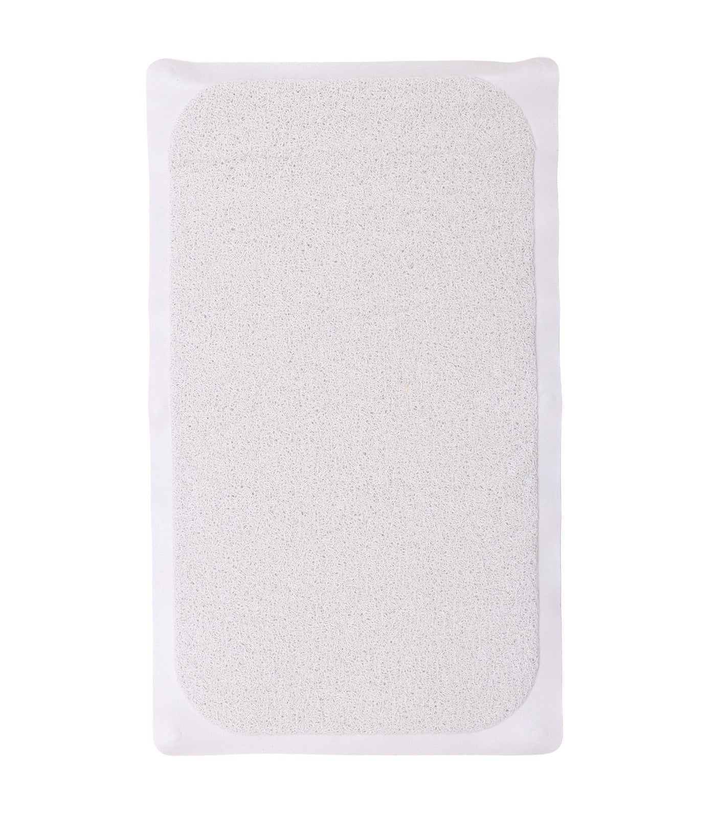 Loofa Bath Carpet White