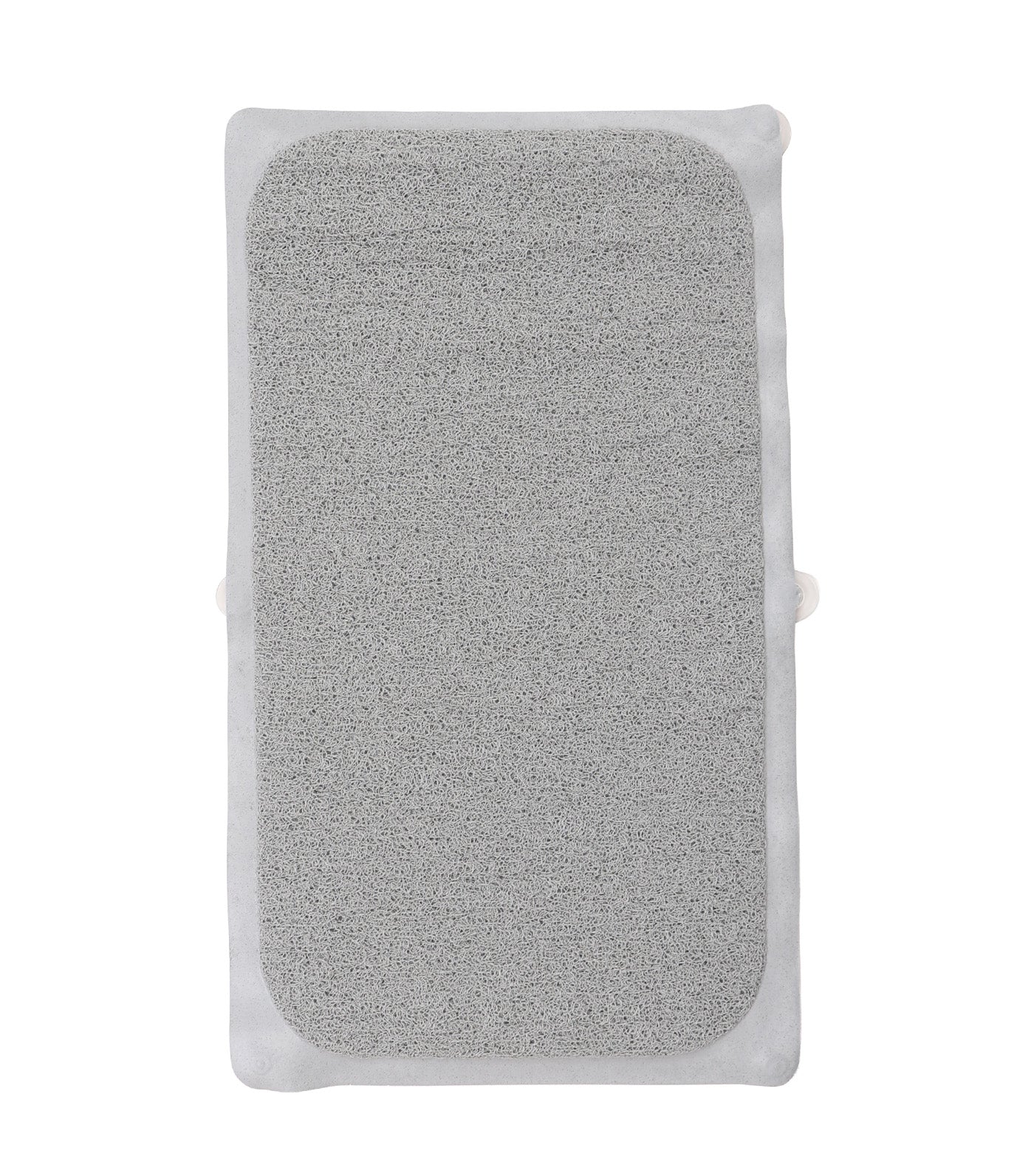 Loofa Bath Carpet Silver