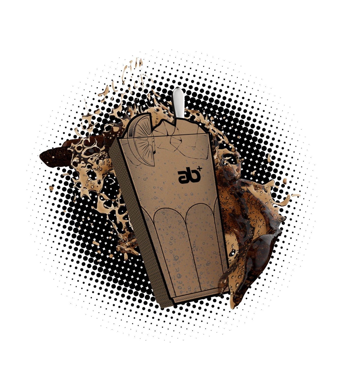 Pop! Ice Teaspoon Set of 4, Satin Stainless Steel 18/10