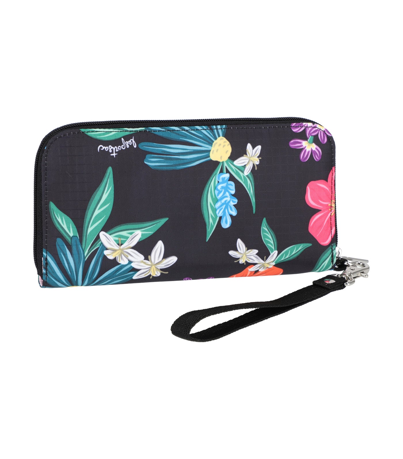 Tech Wallet Wristlet Wild Flower Watercolor