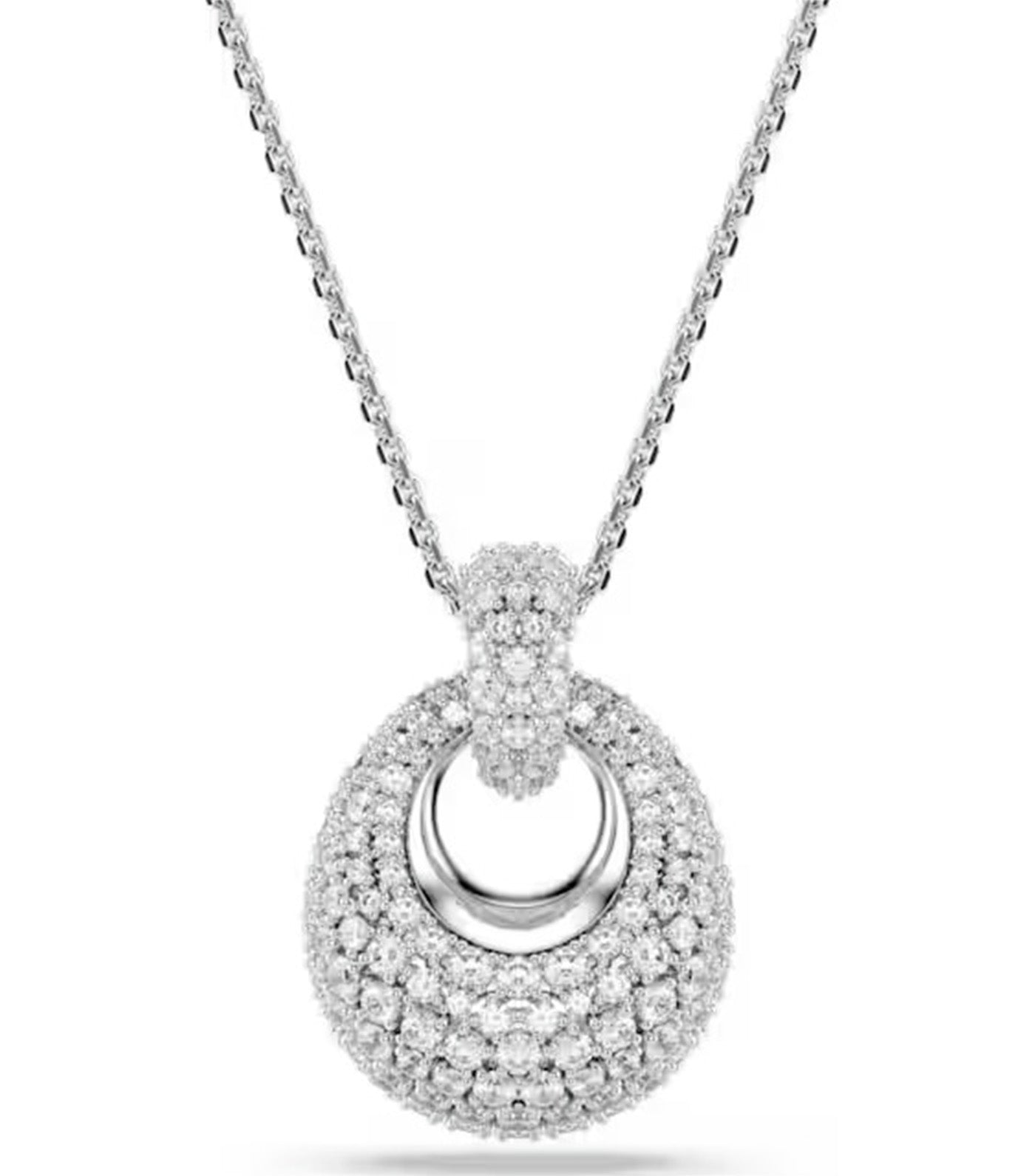 Sublima Pendant White, Rhodium Plated