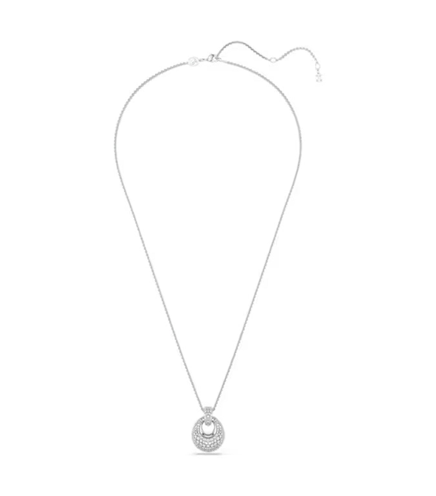 Sublima Pendant White, Rhodium Plated