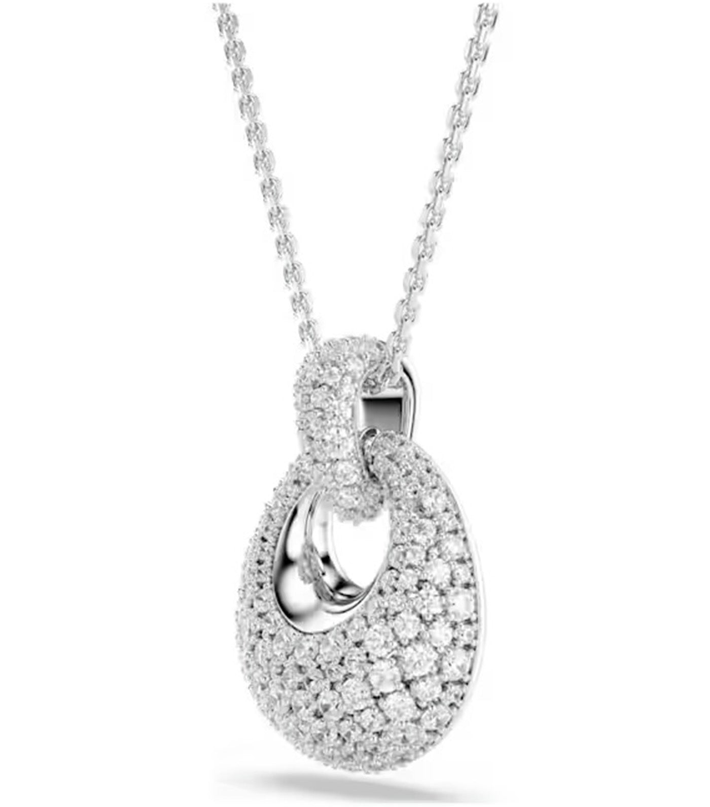 Sublima Pendant White, Rhodium Plated