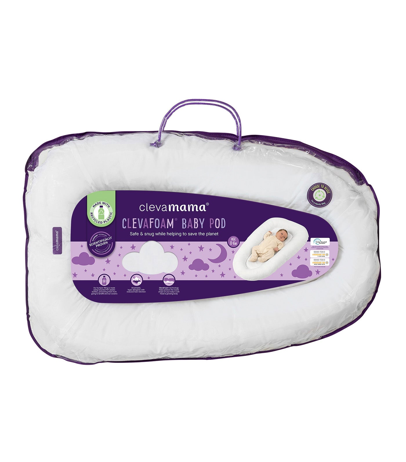 Clevafoam Baby Pod White