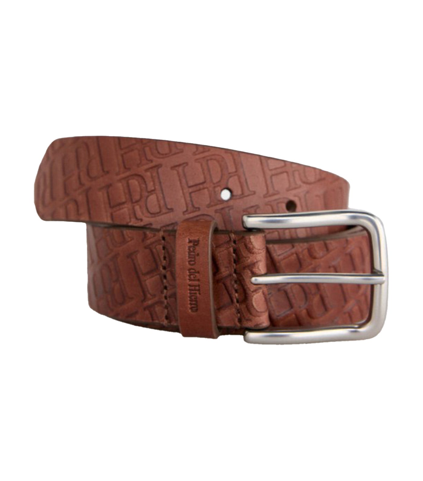 Leather Logo Belt Brown