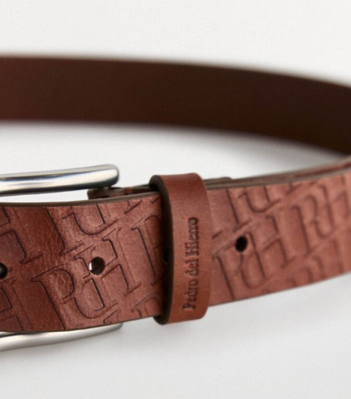 Leather Logo Belt Brown