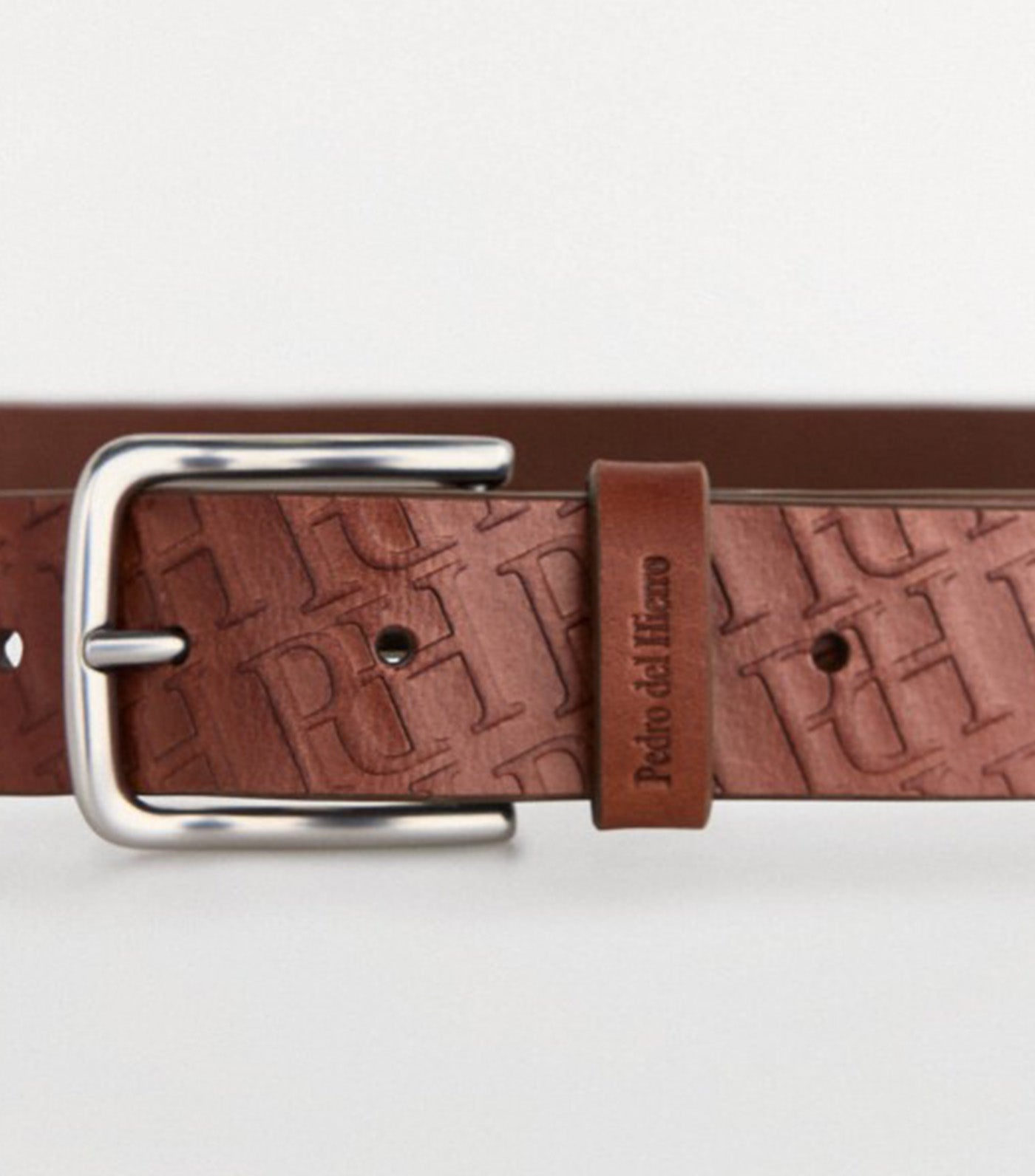 Leather Logo Belt Brown