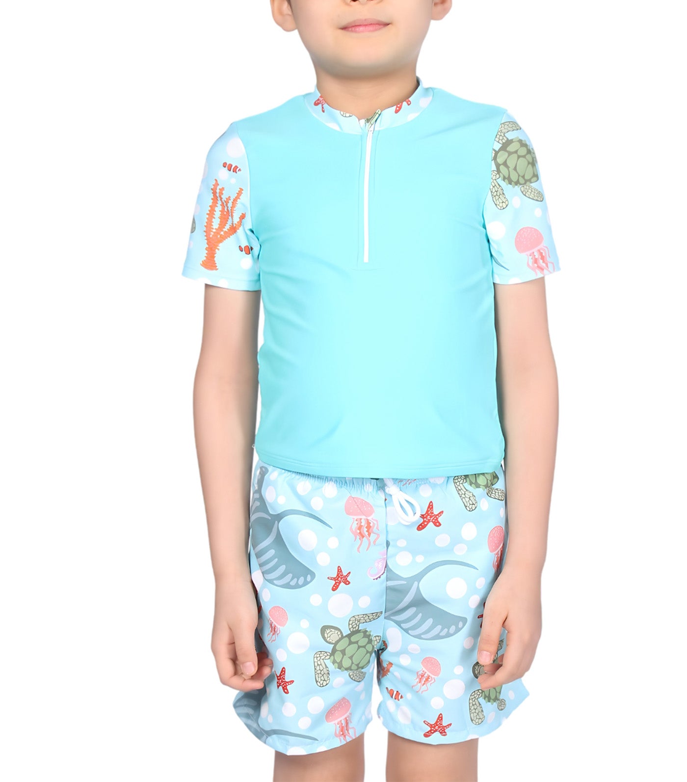 Little Malik Top and Shorts Brother Under the Sea