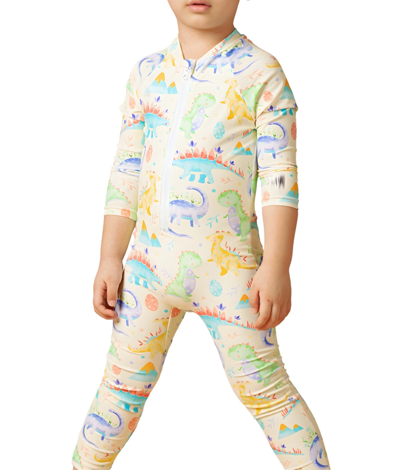 Little Paddler Melo Full-on Rashguard with Hat Dinosaur