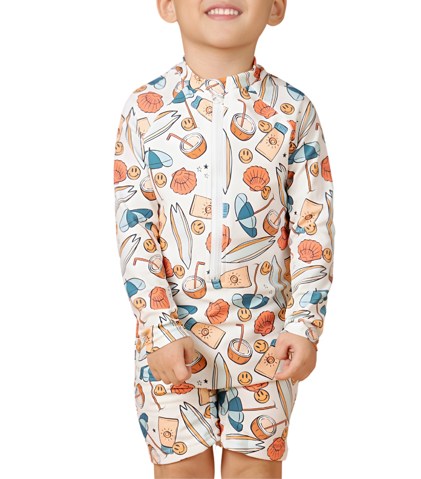 Little Paddler Bodhi Long Sleeves Rashguard Coconut