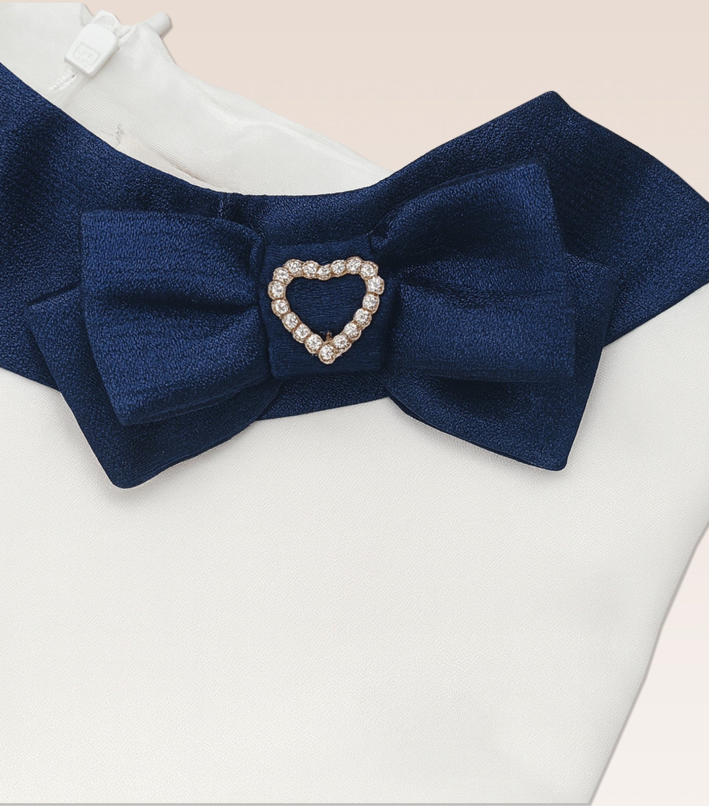 Periwinkle Rozenne Girls Party Dress Navy Striped