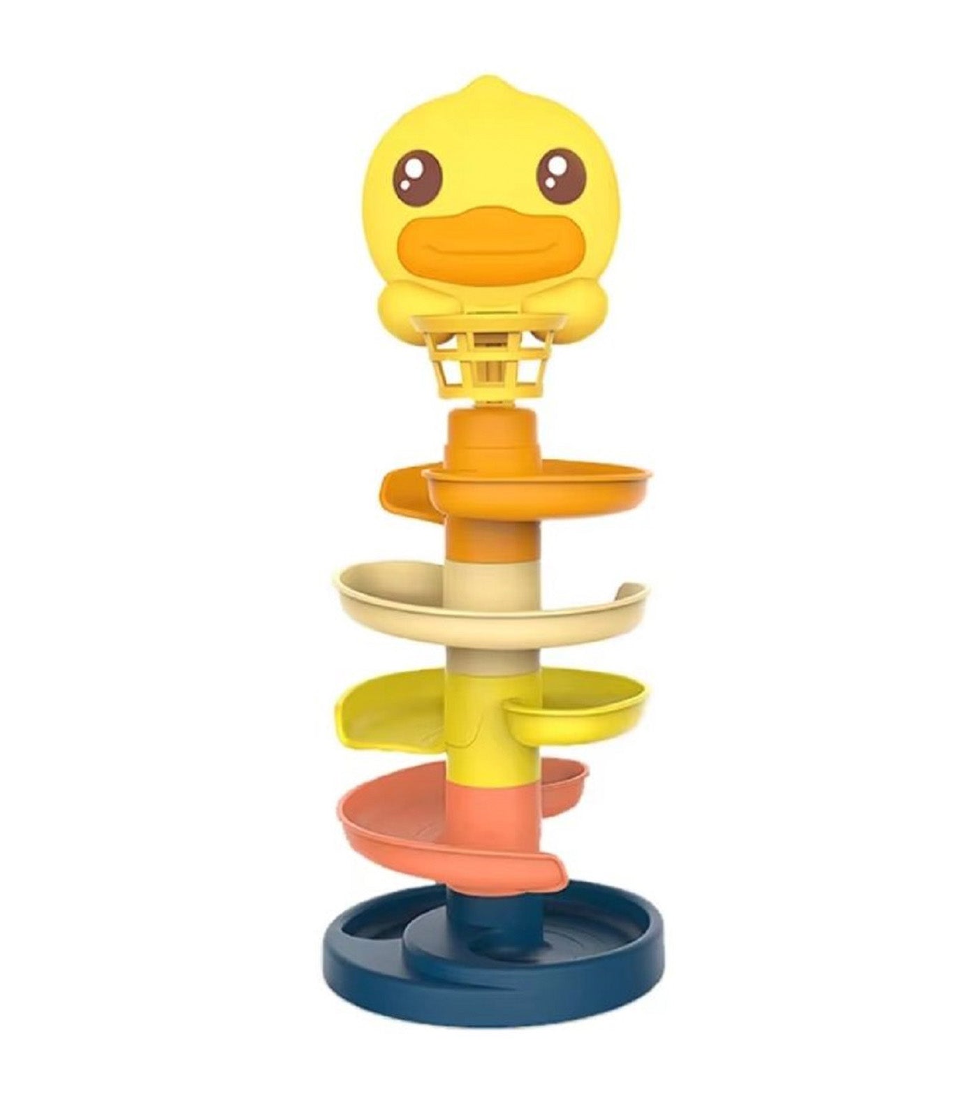B.Duck Roll Ball Spiral Slide Basketball Toy (5 Layers)