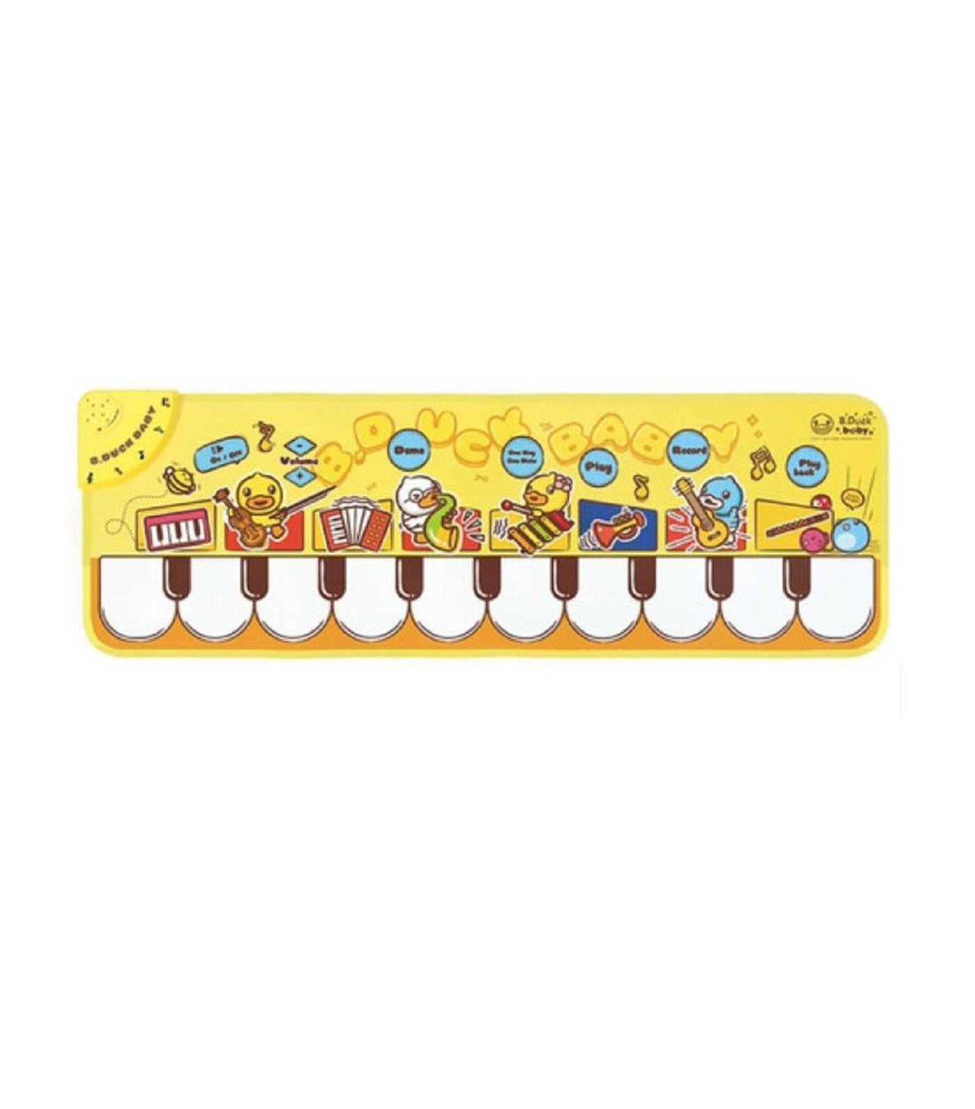 B.Duck Music Party Piano Blanket