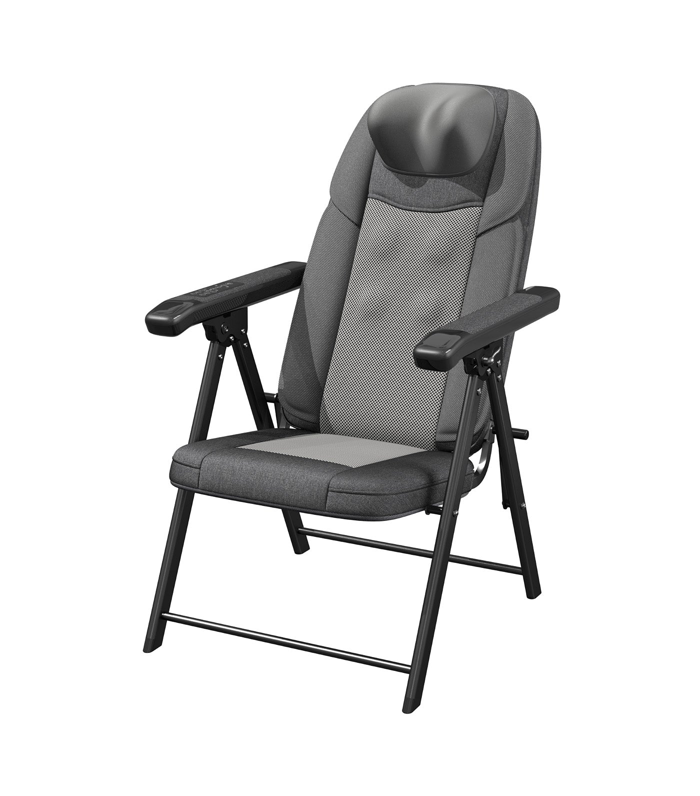Foldable Chair Massager Gray