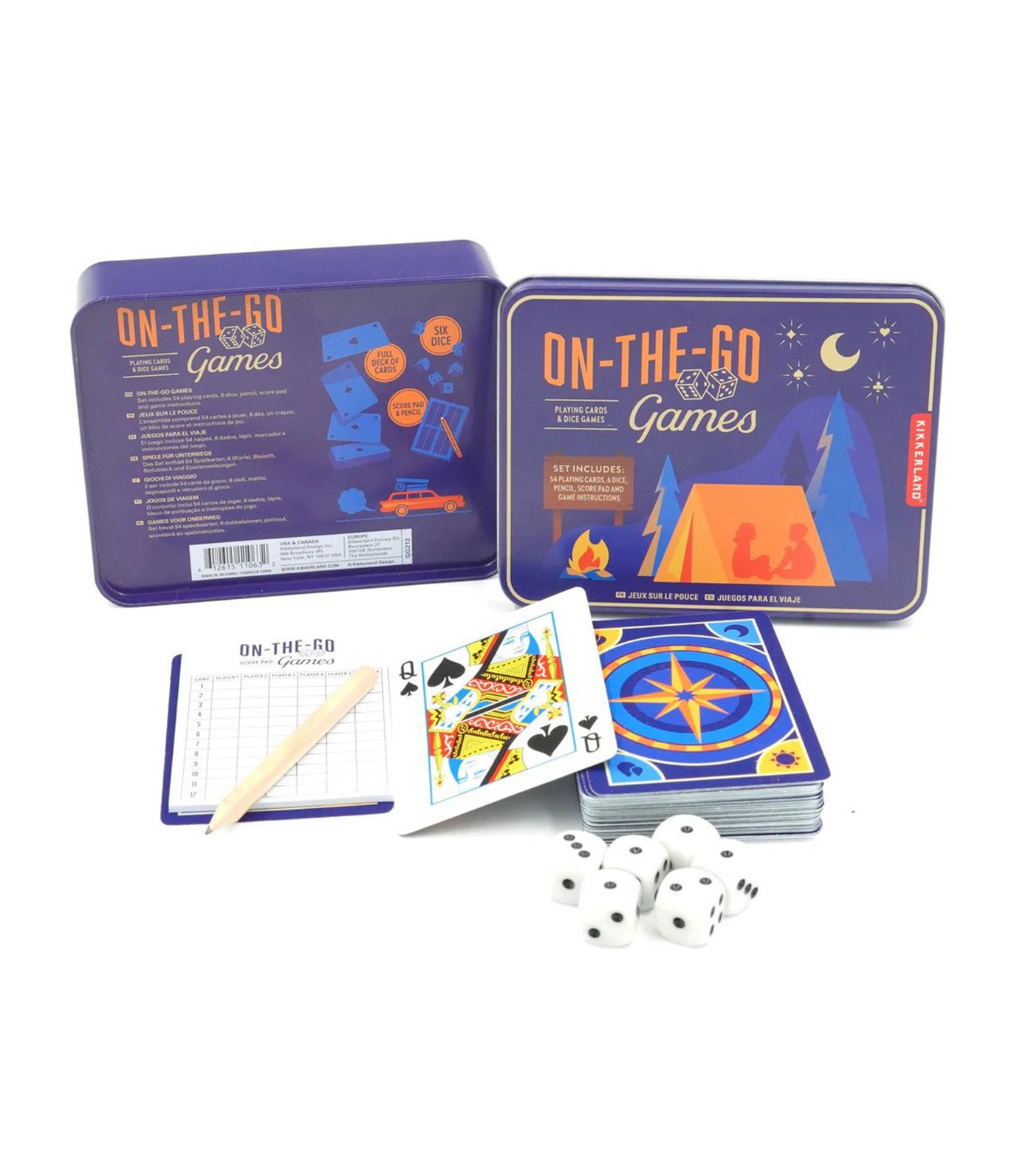 Kikkerland On-The-Go Games Multicolor 